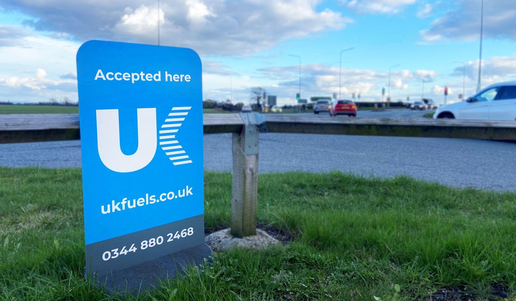 UK Fuels network sign